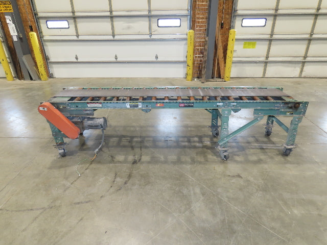 Roach 24"x 10' Belt Over Roller Incline/Flat Conveyor 460V 3PH End Drive 40 FPM