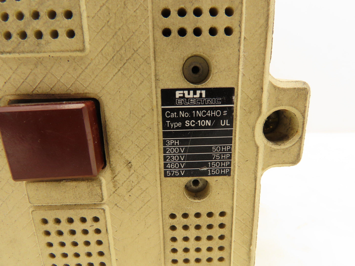 Fuji Electric 1NC4HO Magnetic Contactor 250A 240VAC 120V Coil 3 Pole 50-150 HP