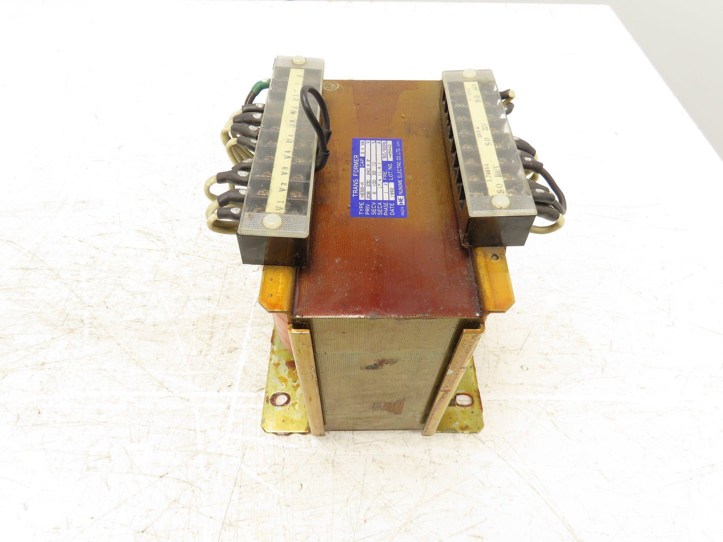 Nunome Electric NESB-A Industrial Transformer PRI 240V SEC 100V 2 kVA 1PH