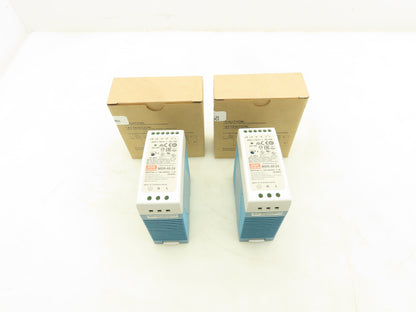 Mean Well MDR-40-24 DIN Rail Power Supply 100-240VAC to 24VDC 40W  Lot of 2