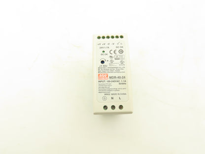 Mean Well MDR-40-24 DIN Rail Power Supply 100-240VAC to 24VDC 40W  Lot of 3
