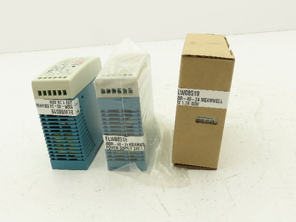 Mean Well MDR-40-24 DIN Rail Power Supply 100-240VAC to 24VDC 40W  Lot of 3