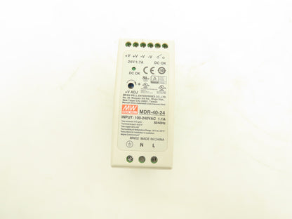 Mean Well MDR-40-24 DIN Rail Power Supply 100-240VAC to 24VDC 40W  Lot of 3