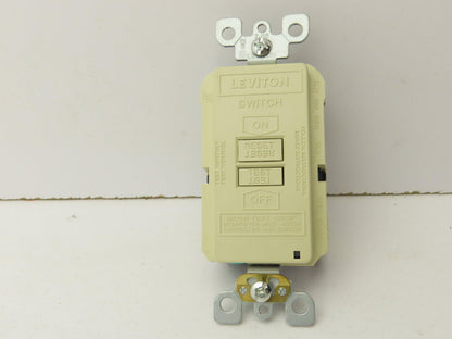 Leviton GFRBF-I SmartlockPro Blank GFCI Receptacle/Outlet 20A Ivory  Lot of 2