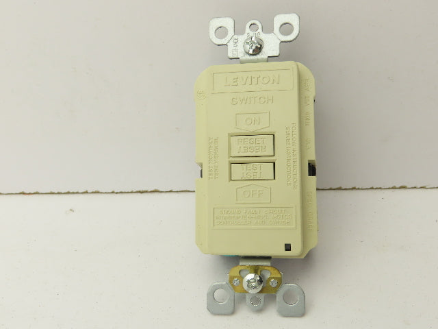 Leviton GFRBF-I SmartlockPro Blank GFCI Receptacle/Outlet 20A Ivory  Lot of 2