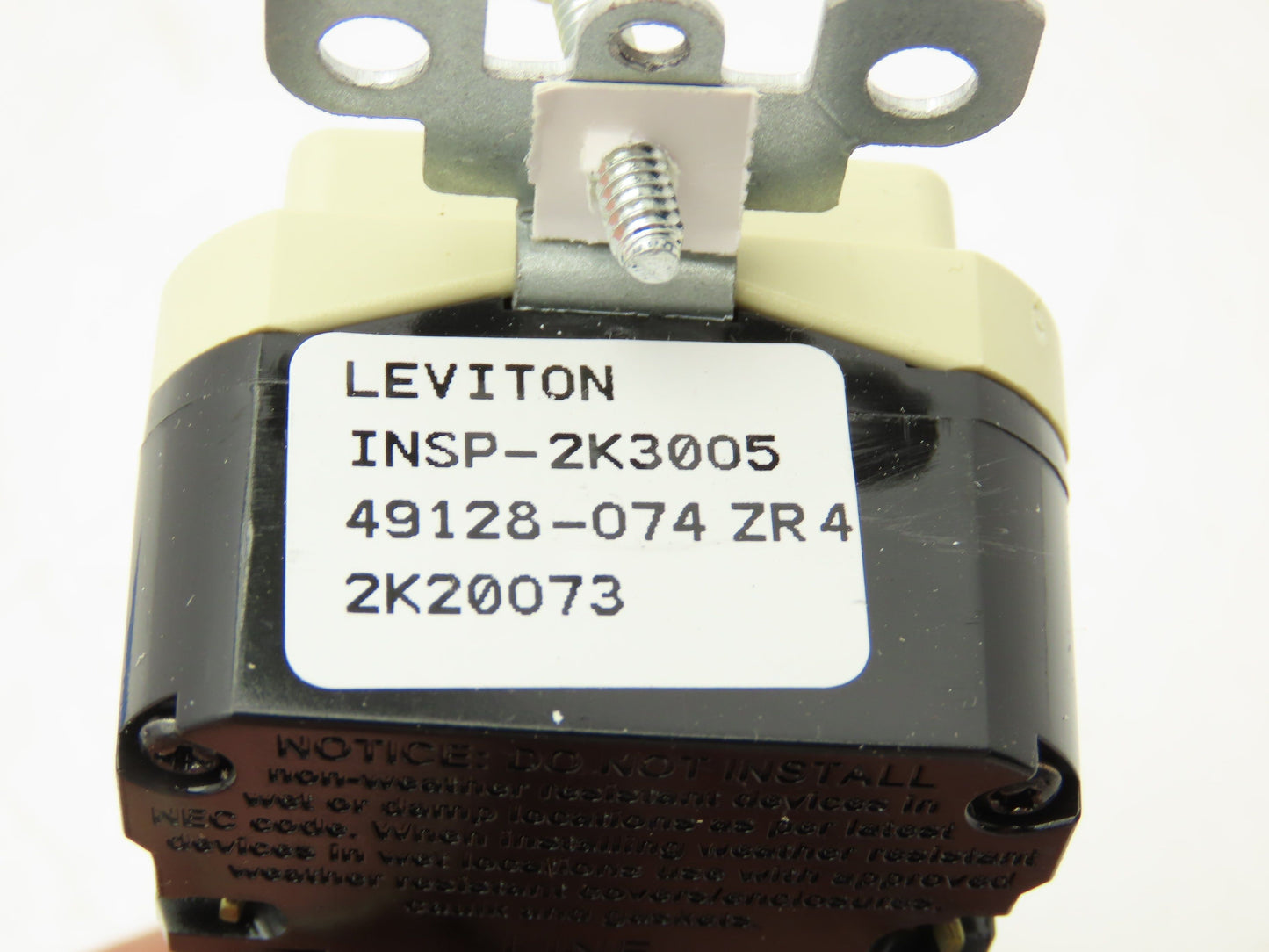 Leviton GFRBF-I SmartlockPro Blank GFCI Receptacle/Outlet 20A Ivory  Lot of 2
