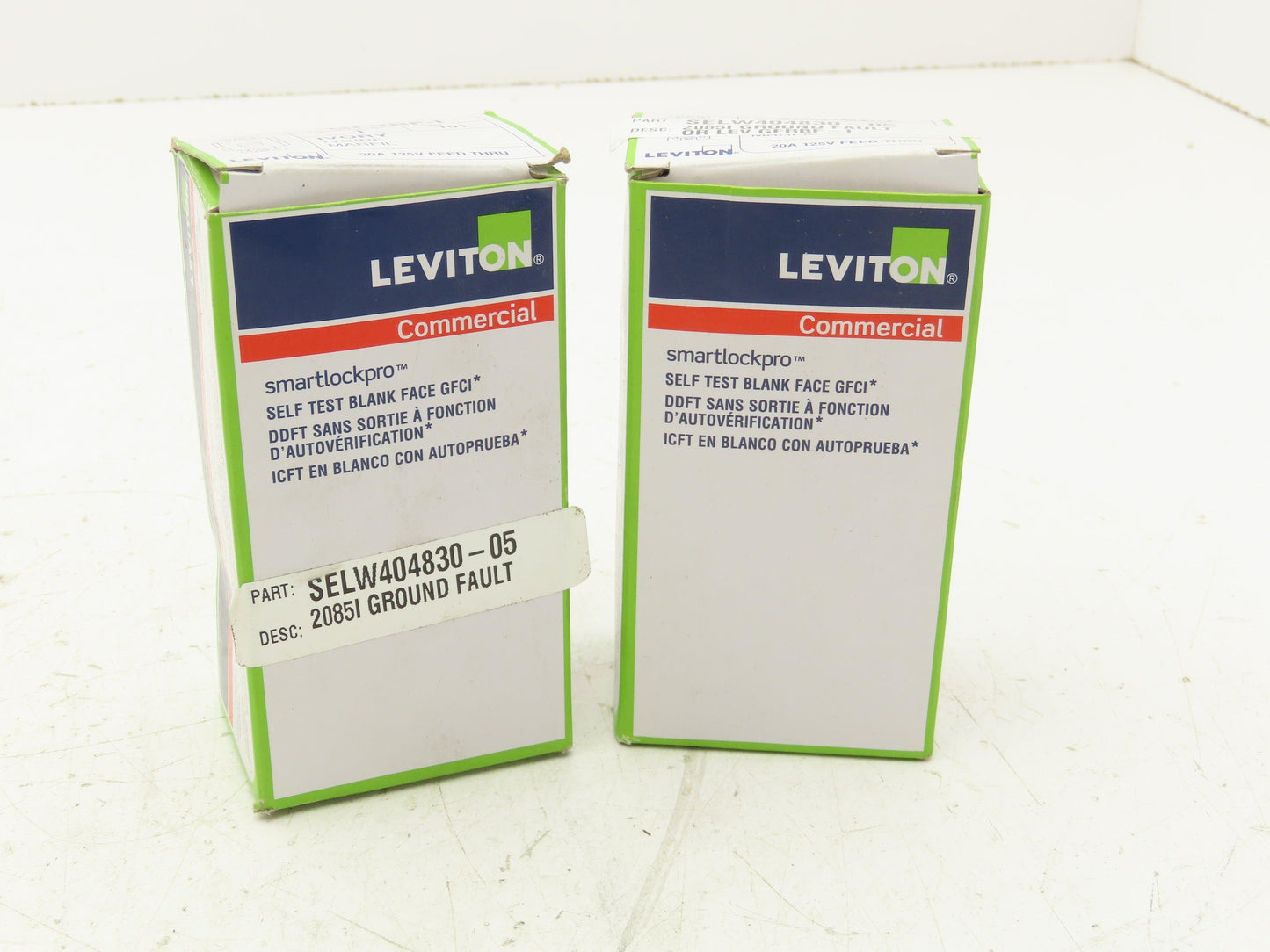 Leviton GFRBF-I SmartlockPro Blank GFCI Receptacle/Outlet 20A Ivory  Lot of 2