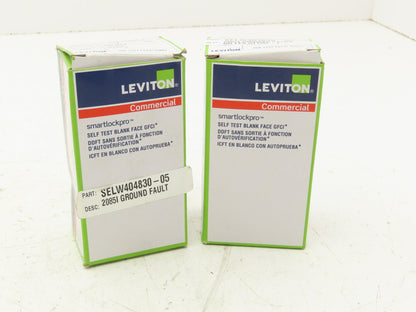 Leviton GFRBF-I SmartlockPro Blank GFCI Receptacle/Outlet 20A Ivory  Lot of 2