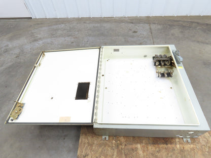 Hoffman Electrical Enclosure 36x32x8" 30A Fusible Disconnect Backplate