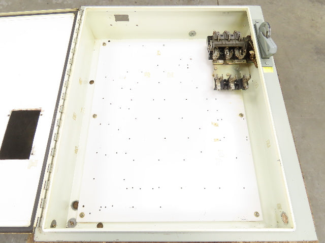 Hoffman Electrical Enclosure 36x32x8" 30A Fusible Disconnect Backplate