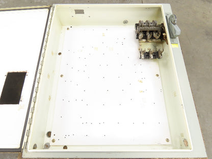 Hoffman Electrical Enclosure 36x32x8" 30A Fusible Disconnect Backplate
