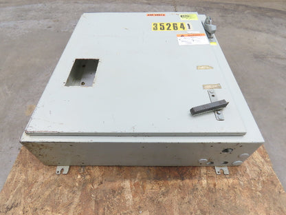Hoffman Electrical Enclosure 36x32x8" 30A Fusible Disconnect Backplate