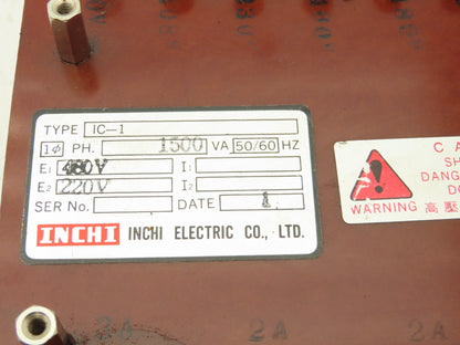 INCHI Electric IC-1 Industrial Transformer 220/400V 1500VA 1PH