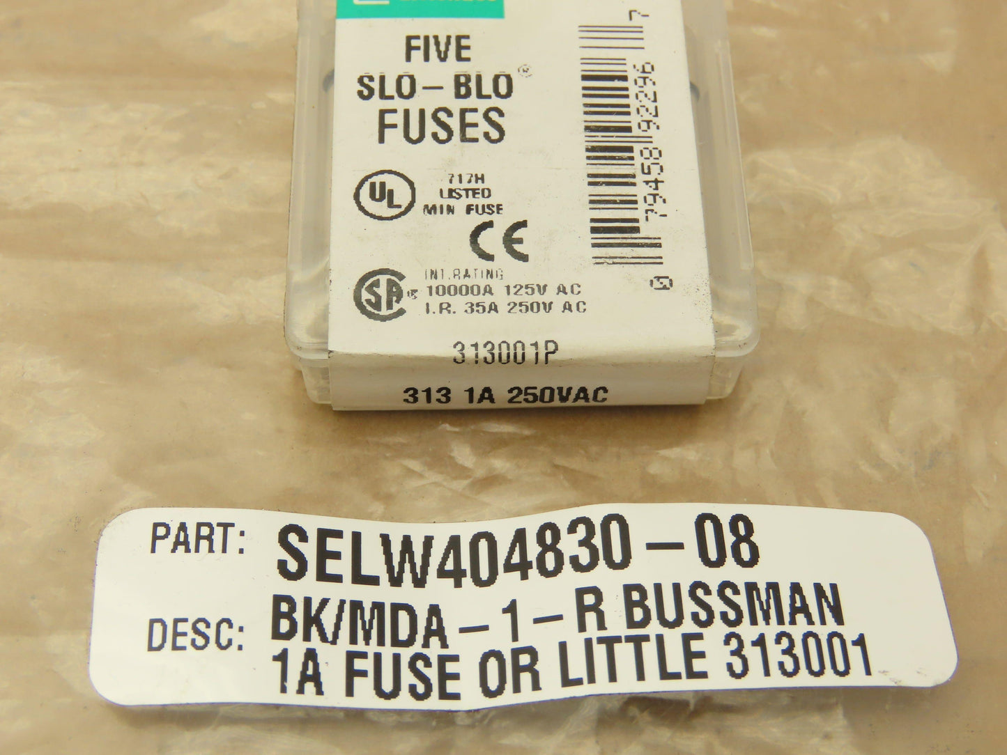 Littelfuse 313001P 3AG Slo-Blo Fuse 313 1A 250V .25"x1.25"  Lot of 42