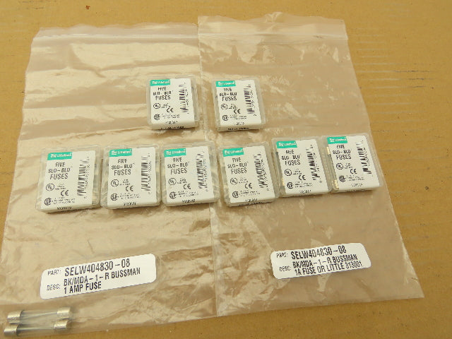 Littelfuse 313001P 3AG Slo-Blo Fuse 313 1A 250V .25"x1.25"  Lot of 42