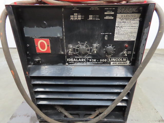 Lincoln 8794 R3R-500 Arc Stick Welder Welding Power Source 230/460 Volt Tested
