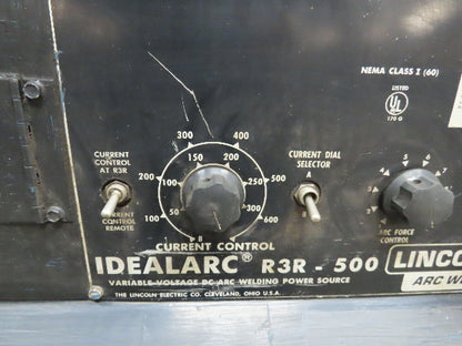 Lincoln 8794 Idealarc R3R-500 Stick Welder Welding Power Source 500 Amp 230/460