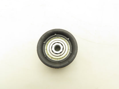 Roach Conveyor 2-Groove O-Ring Nylon Idler Pulley 2.25"OD 3/8" Bore Lot of 6