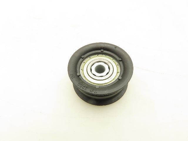 Roach Conveyor 2-Groove O-Ring Nylon Idler Pulley 2.25"OD 3/8" Bore Lot of 6