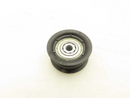 Roach Conveyor 2-Groove O-Ring Nylon Idler Pulley 2.25"OD 3/8" Bore Lot of 6