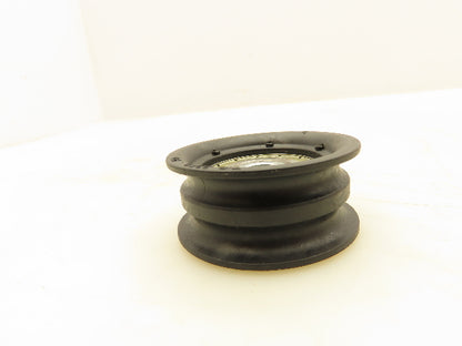 Roach Conveyor 2-Groove O-Ring Nylon Idler Pulley 2.25"OD 3/8" Bore Lot of 6