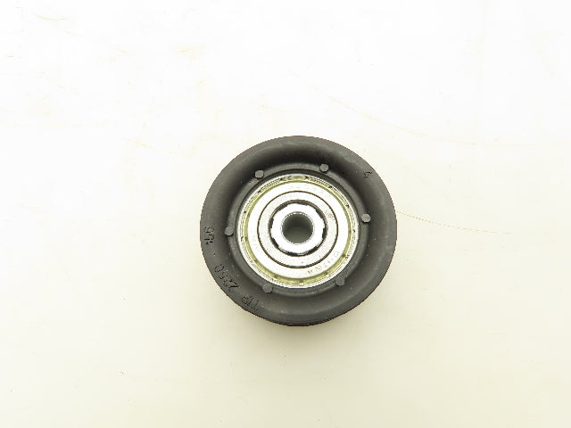 Roach Conveyor 2-Groove O-Ring Nylon Idler Pulley 2.25"OD 3/8" Bore Lot of 6