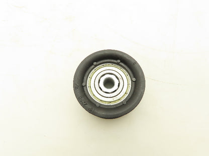 Roach Conveyor 2-Groove O-Ring Nylon Idler Pulley 2.25"OD 3/8" Bore Lot of 6