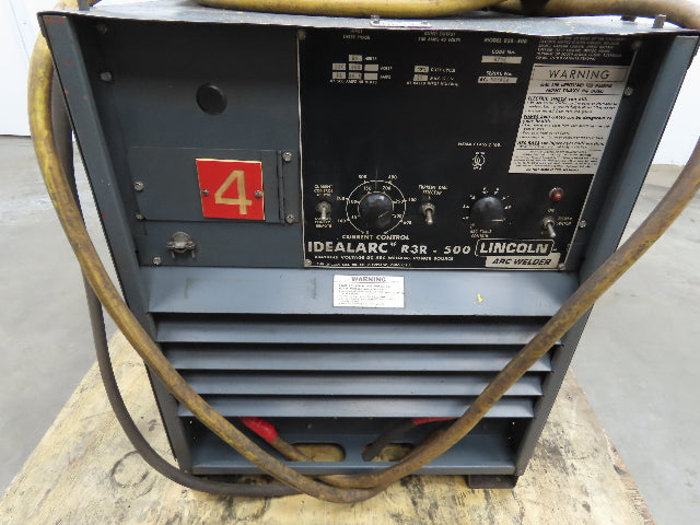 Lincoln 8794 Idealarc R3R 500 Stick Welder Power Source Gouging Arcair 3000