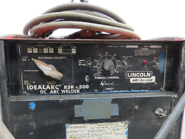Lincoln 8069-PS Idealarc R3R 500 DC Arc Stick Welder Welding Power Source Tested