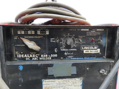 Lincoln 8069-PS Idealarc R3R 500 DC Arc Stick Welder Welding Power Source Tested