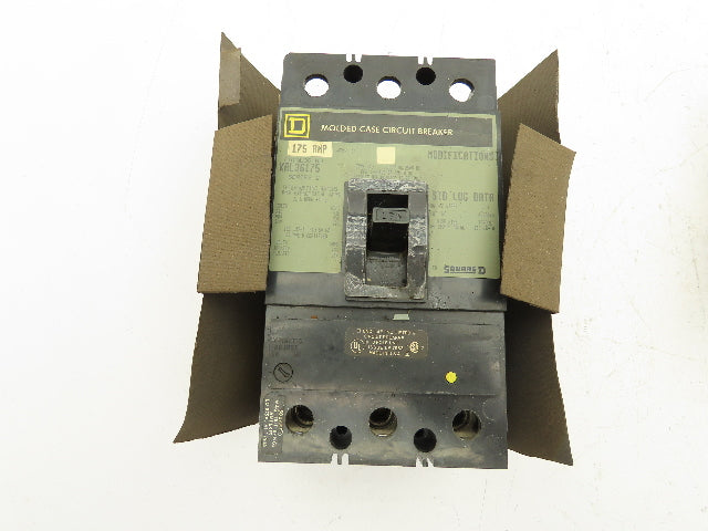 Square D KAL36175 Thermal Magnetic Circuit Breaker 175A 600V 3 Pole Ser. 2