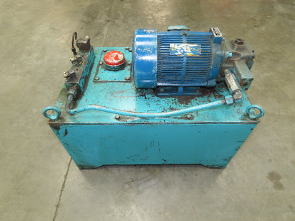 Nachi VDR-1B-1A3-B Uni Pump Hydraulic Power Unit 5 GPM 1000 PSI 20 Gal 230V 3Ph