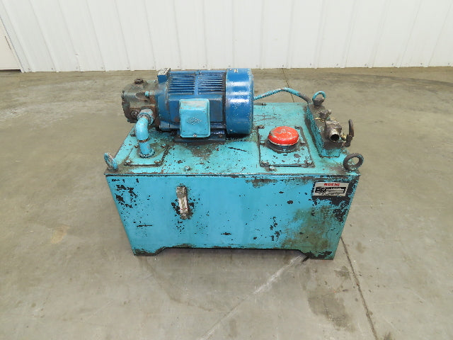 Nachi VDR-1B-1A3-B Uni Pump Hydraulic Power Unit 5 GPM 1000 PSI 20 Gal 230V 3Ph