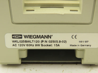 Wiegmann WKL025SWLT120 Fluorescent Magnetic Enclosure Light Outlet 15A