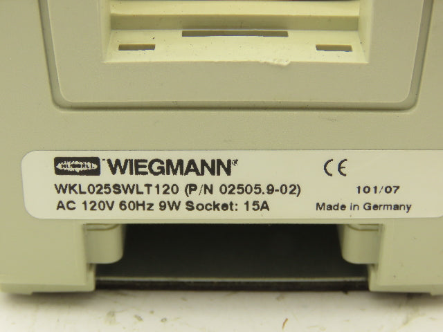 Wiegmann WKL025SWLT120 Fluorescent Magnetic Enclosure Light Outlet 15A