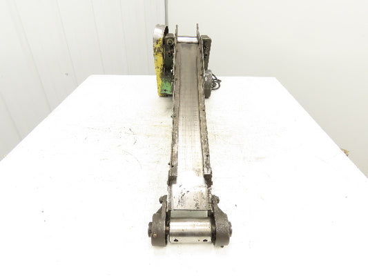 McNichols Low Profile Flat Belt Conveyor 3"W x 30"L 115V End Drive 16 FPM