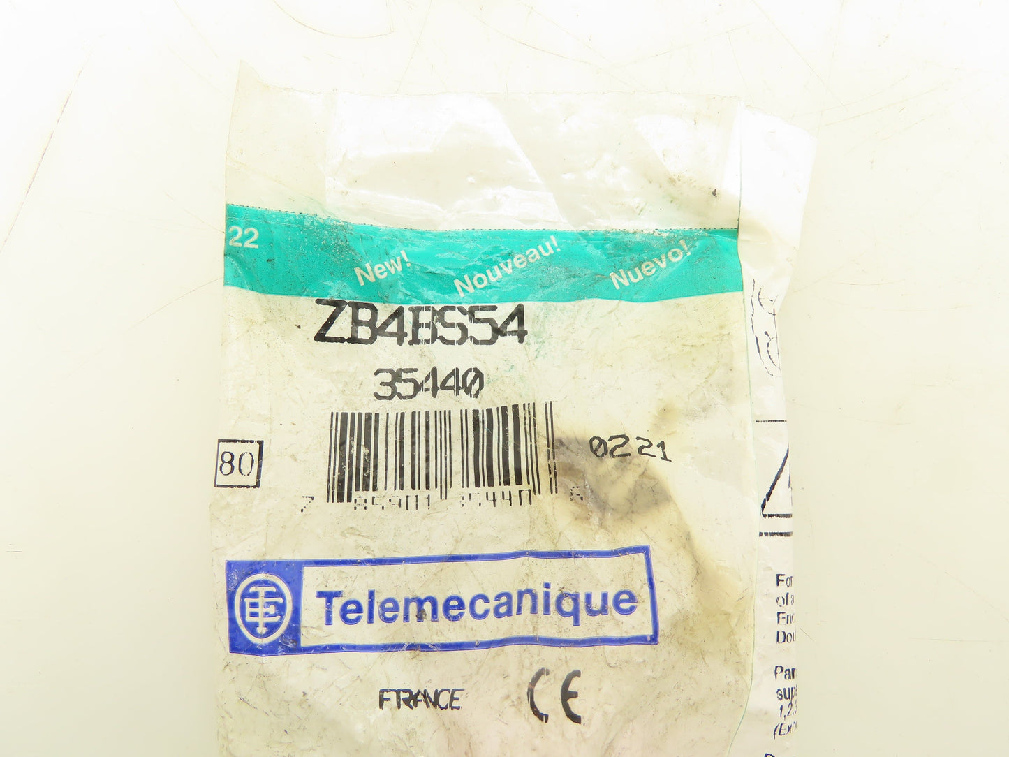 Telemecanique ZB4BS54 Red Emergency E-Stop Pushbutton Switch 40mm Head  Lot of 3