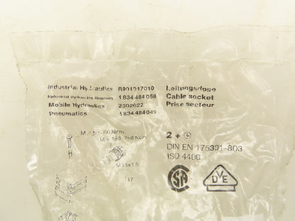 Bosch R901017010 Solenoid Valve Socket Plug-In Connector 3-Pole Gray  Lot of 9