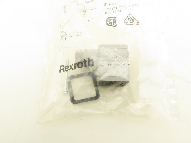 Bosch R901017010 Solenoid Valve Socket Plug-In Connector 3-Pole Gray  Lot of 9