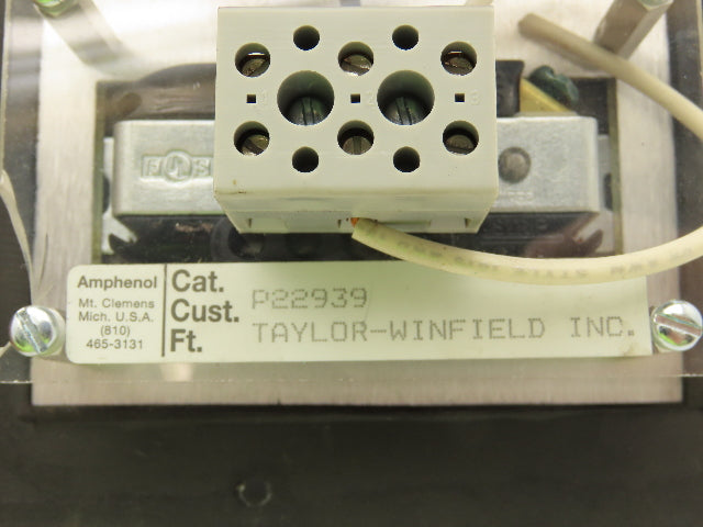 Sine Taylor-Winfield P22939 Limit Outlet Programmer 2-Port Assembly Panel