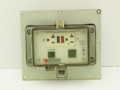 GracePort Engineered P-R2-M3RF3 Ethernet Interface Panel Connector 120V 3A Cover