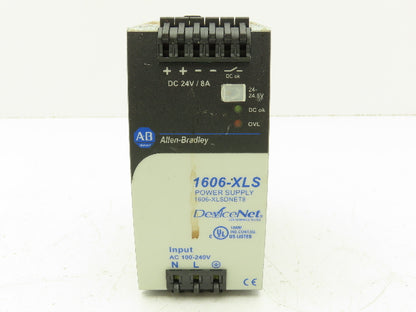 Allen Bradley 1606-XLSDNET8 DeviceNet PLC DIN Rail Power Supply 240V 24V 8A