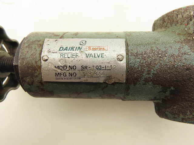 Daikin SR-T03-1-12 Relief Valve 3/8" NPT 0 -1000 PSI Adjustable Range