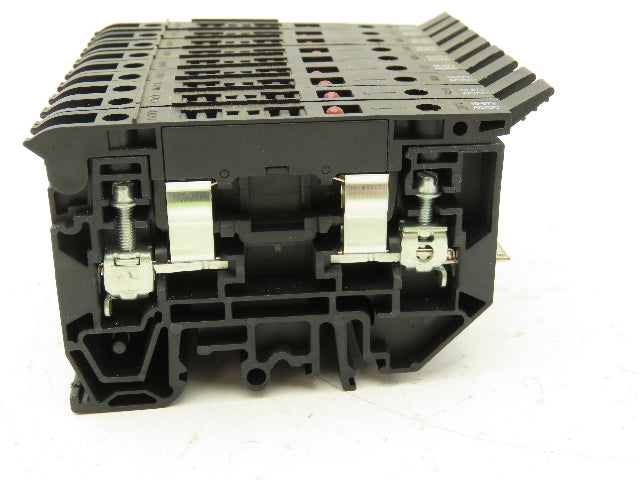 Allen Bradley 1492-H Fuse Holder Terminal Block Red Light Indicator Lot of 28