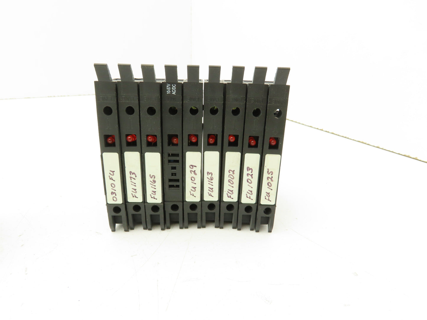 Allen Bradley 1492-H Fuse Holder Terminal Block Red Light Indicator Lot of 28