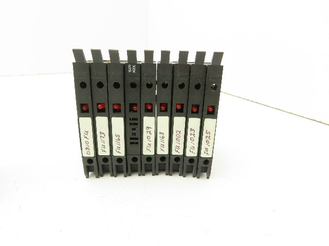 Allen Bradley 1492-H Fuse Holder Terminal Block Red Light Indicator Lot of 28