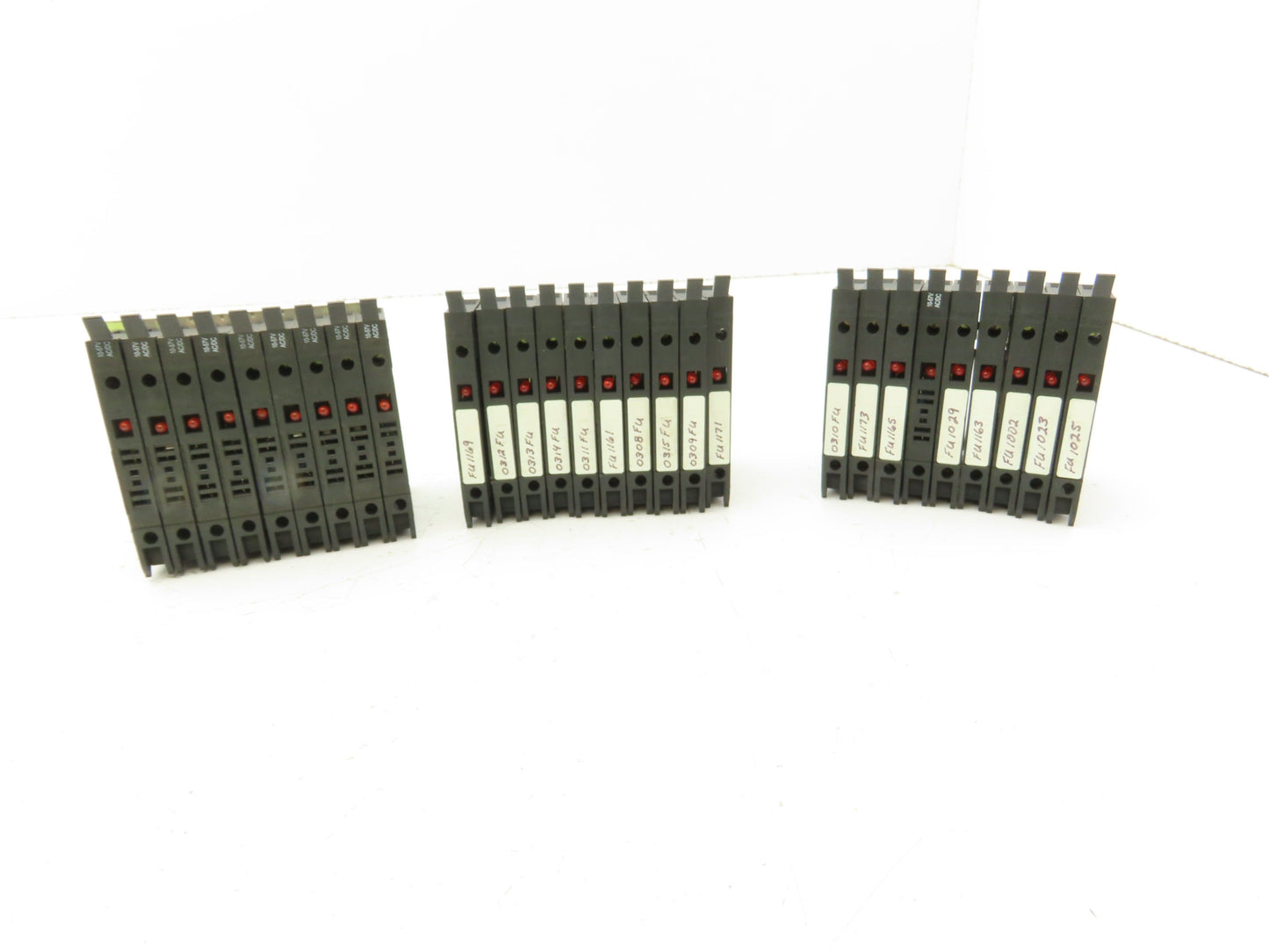 Allen Bradley 1492-H Fuse Holder Terminal Block Red Light Indicator Lot of 28