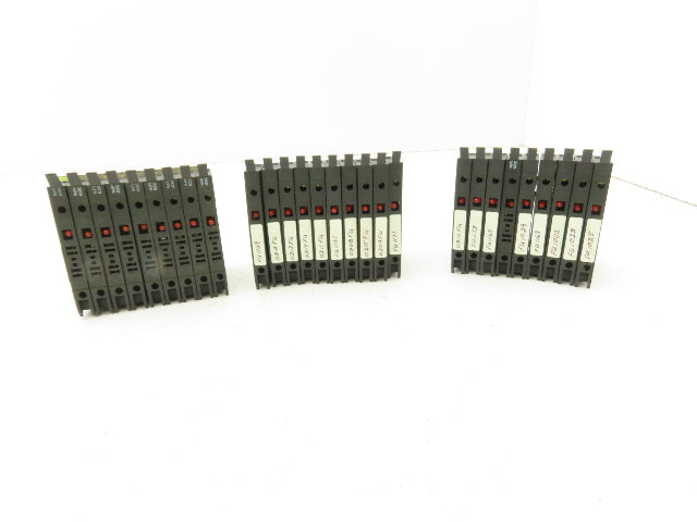 Allen Bradley 1492-H Fuse Holder Terminal Block Red Light Indicator Lot of 28