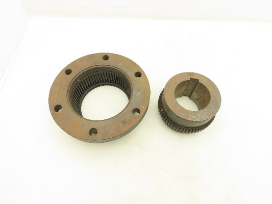 Sier-Bath 2-1/2 Vari-Crown Flanged Coupling With Flex hub 2-1/2" Keyed Bore
