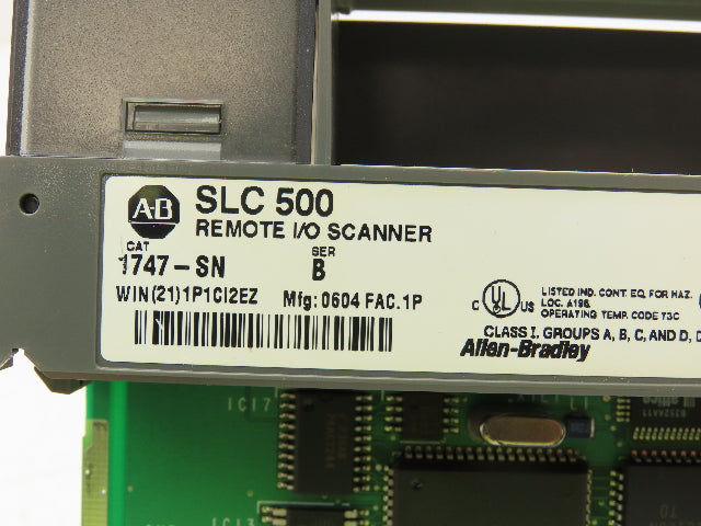 Allen Bradley 1746-SN SLC 500 PLC Remote I/O Scanner